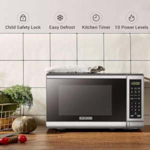 BLACK+DECKER EM720CB7 Digital Microwave Oven - Angle 2 Thumbnail