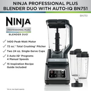Ninja BN751 Professional Plus DUO Blender with Auto-iQ