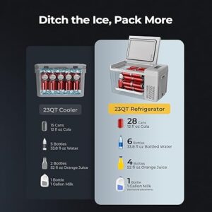 BougeRV 12 Volt Refrigerator interior view