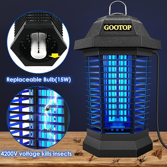GOOTOP Bug Zapper Outdoor Electric front view